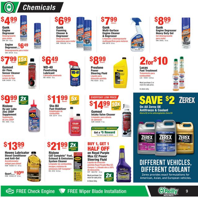 Catalogue O'Reilly Auto Parts from 09/27/2023