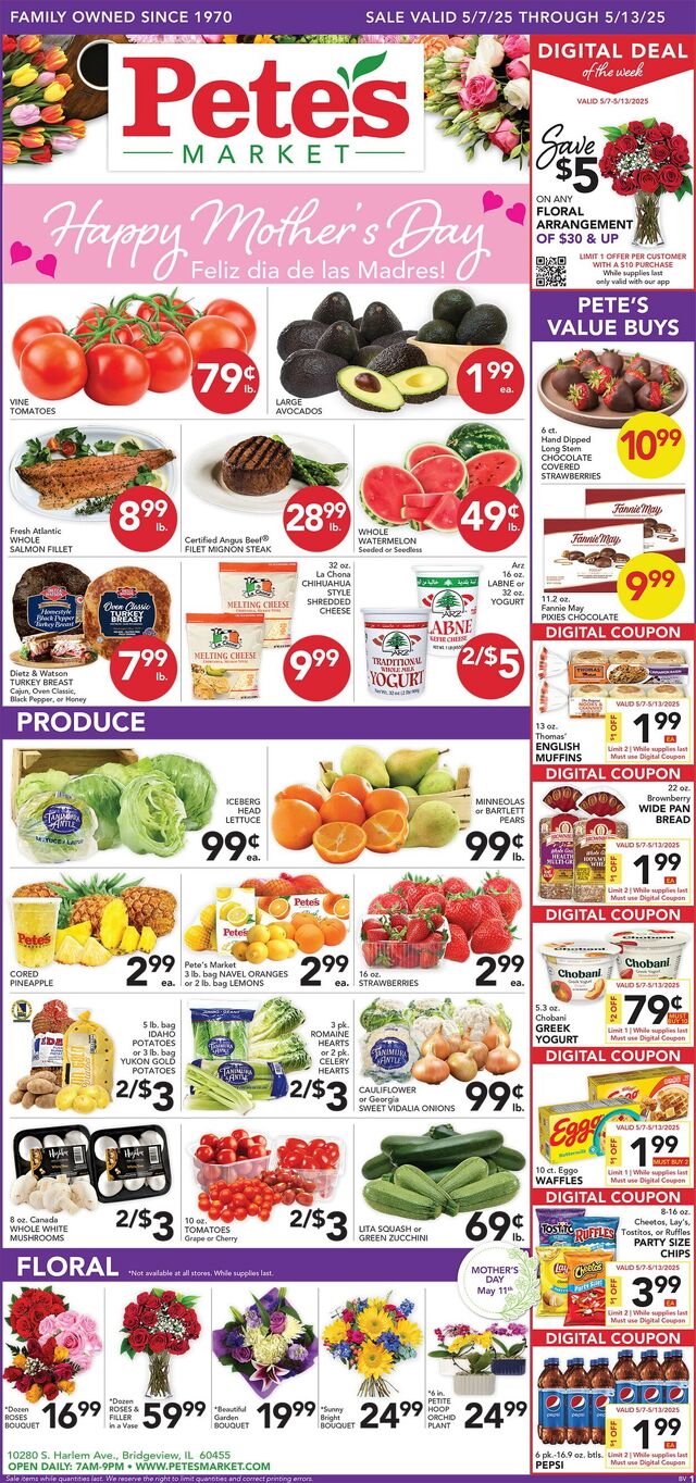 Catalogue Pete's Fresh Market from 05/07/2025