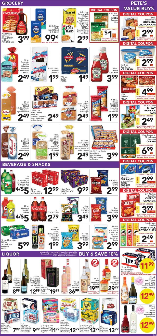 Catalogue Pete's Fresh Market from 05/07/2025