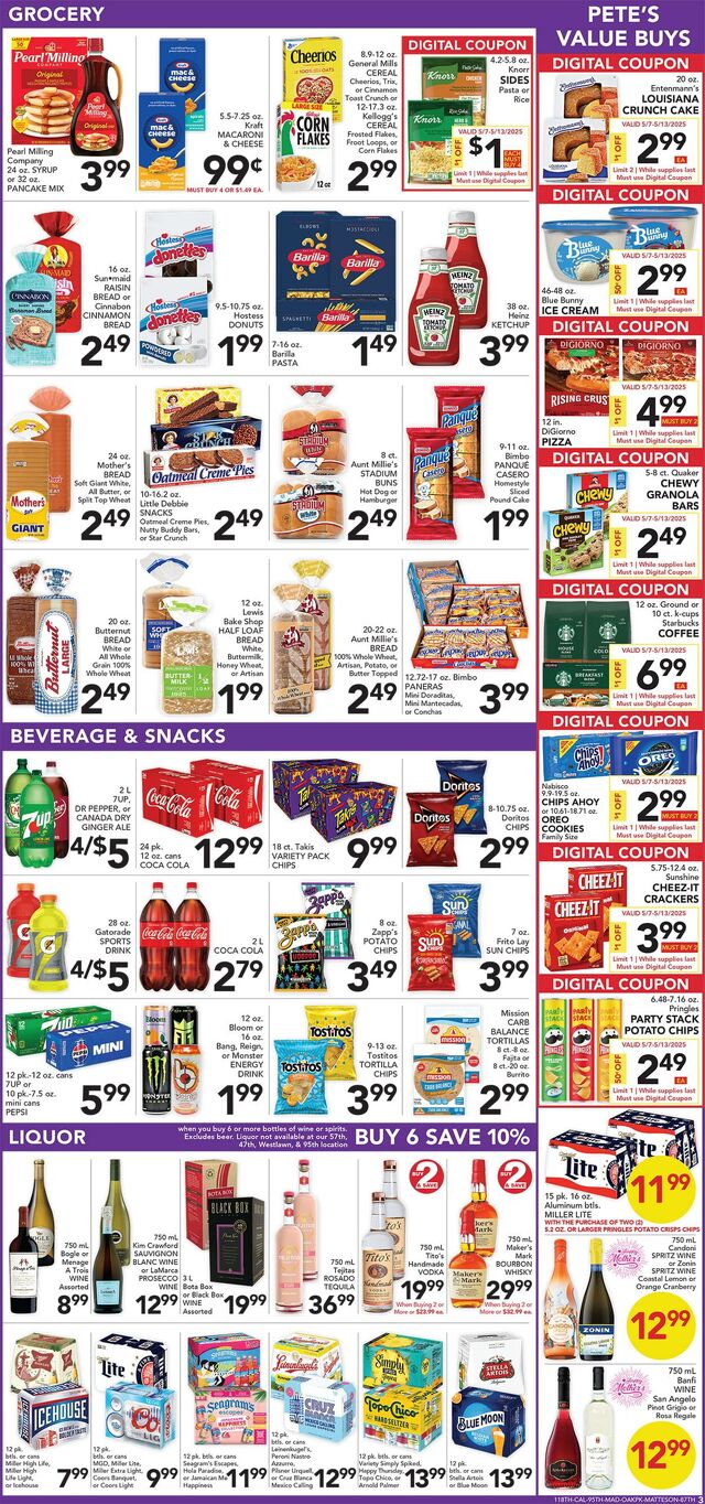 Catalogue Pete's Fresh Market from 05/07/2025