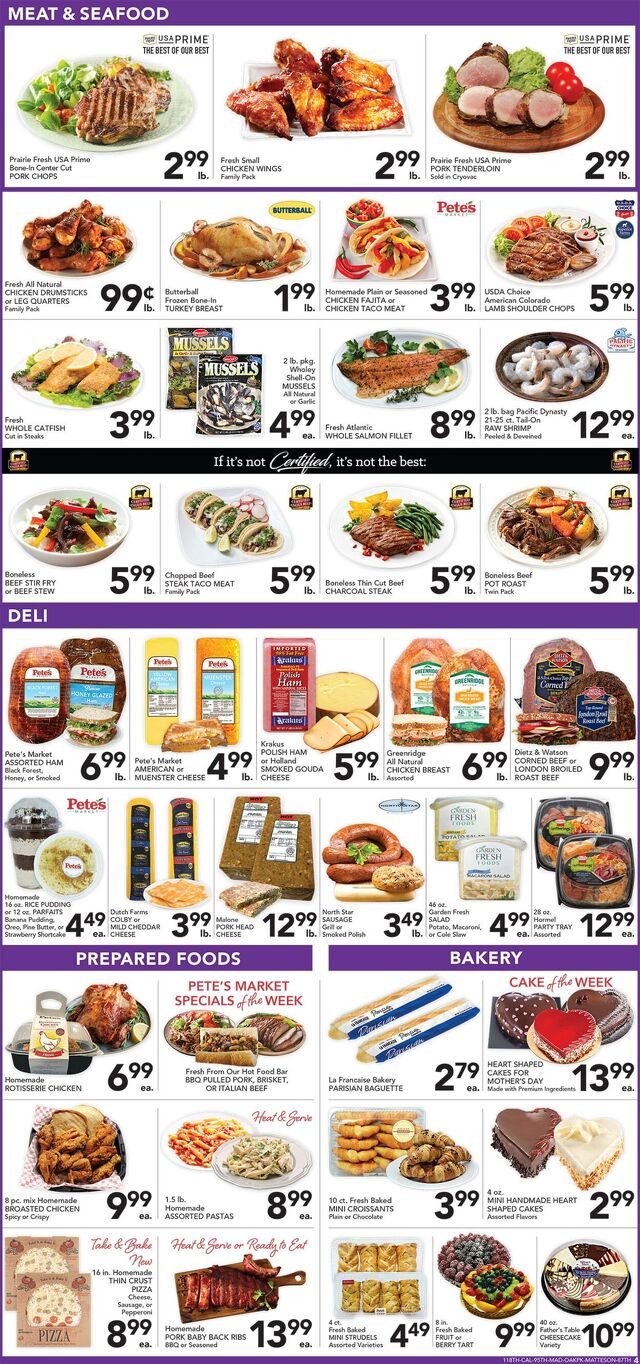 Catalogue Pete's Fresh Market from 05/07/2025
