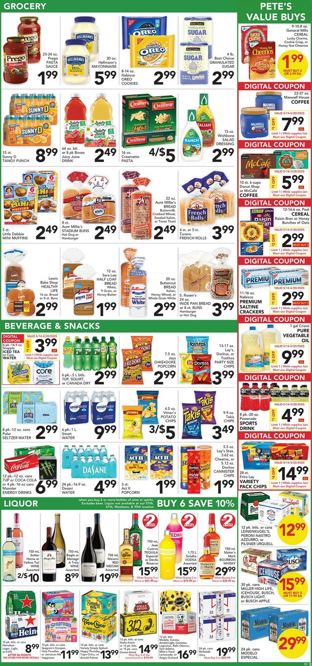 Catalogue Pete's Fresh Market from 05/07/2025