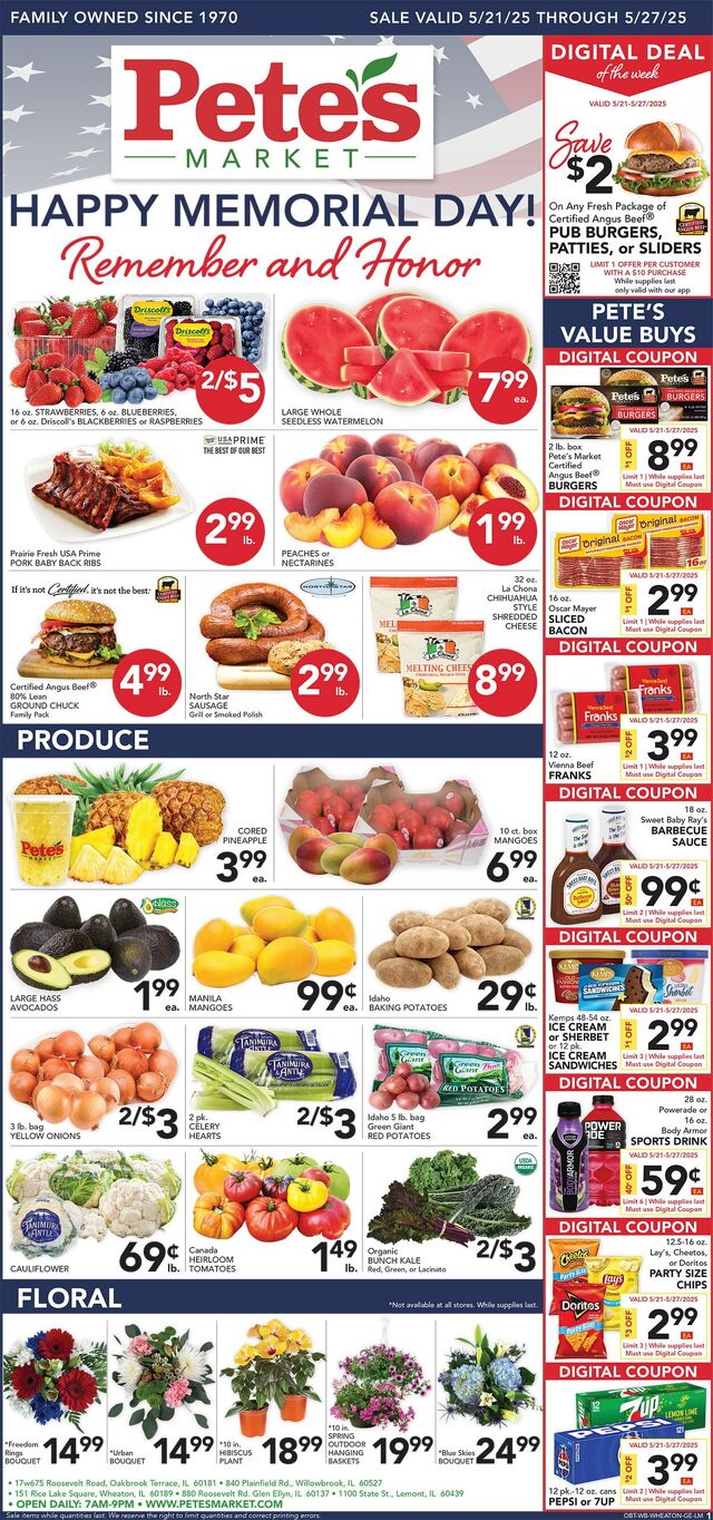Catalogue Pete's Fresh Market from 05/14/2025