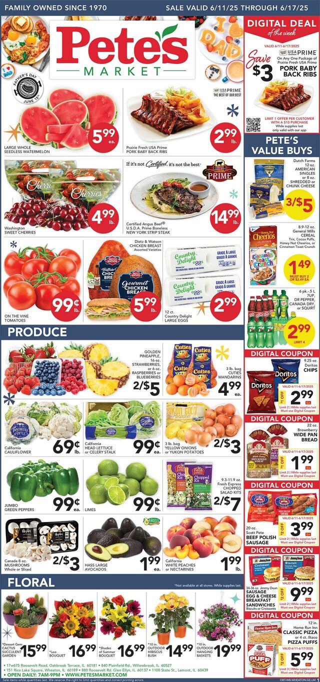 Catalogue Pete's Fresh Market from 06/11/2025