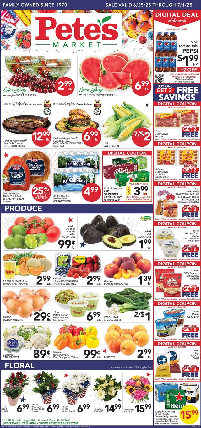 Catalogue Pete's Fresh Market from 06/18/2025