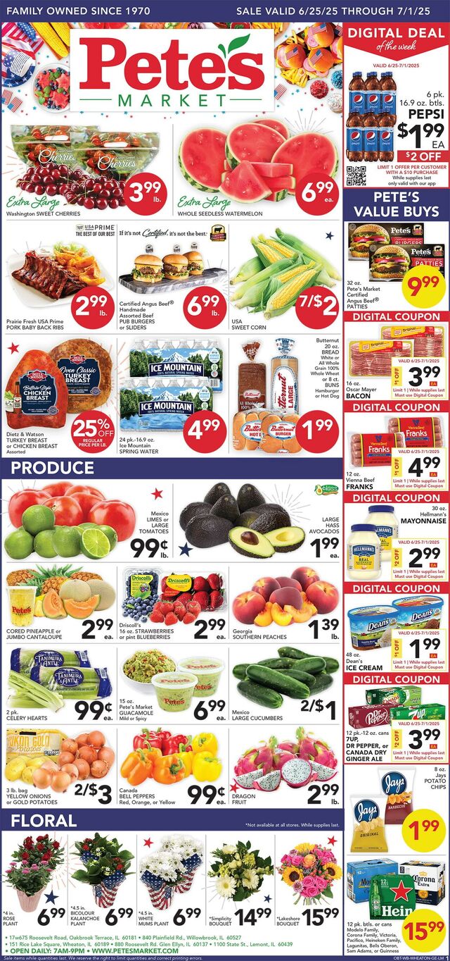 Catalogue Pete's Fresh Market from 06/18/2025