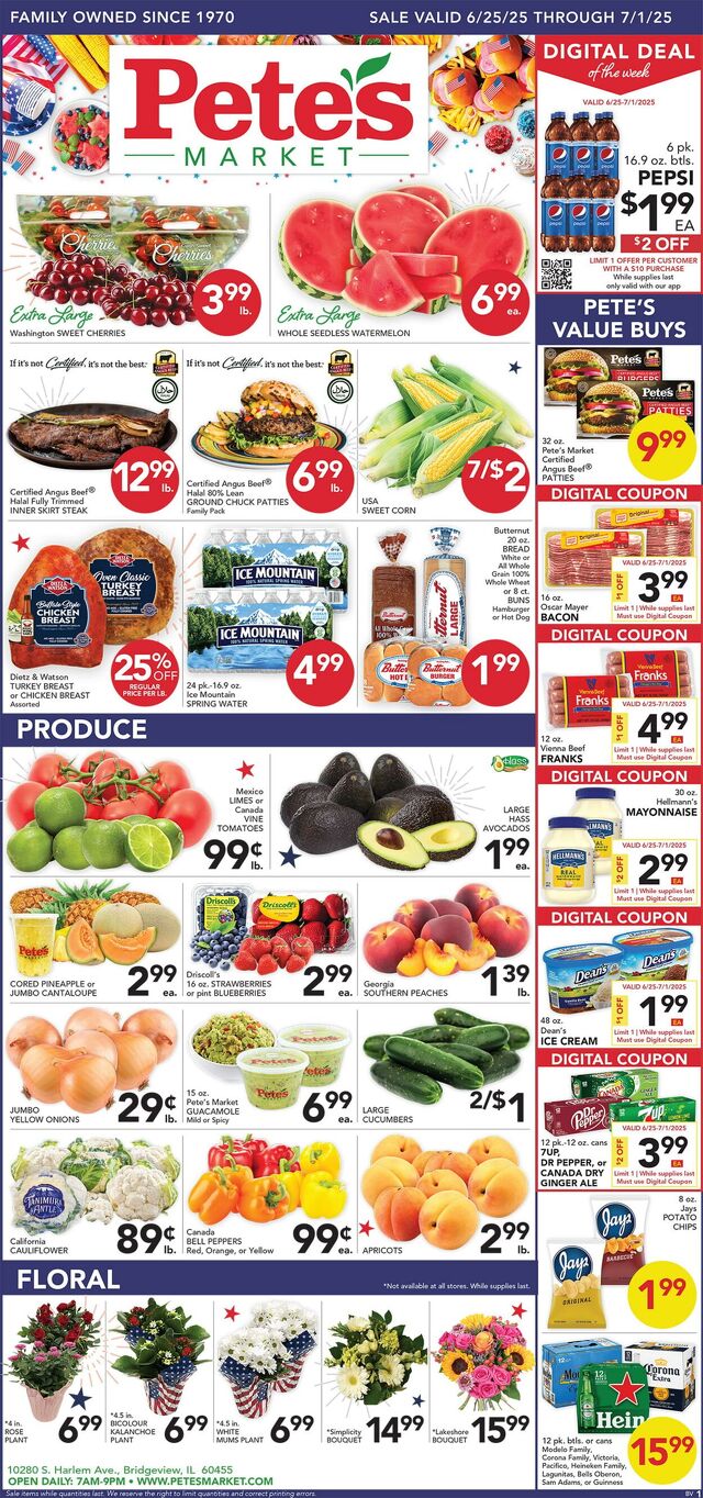 Catalogue Pete's Fresh Market from 06/18/2025