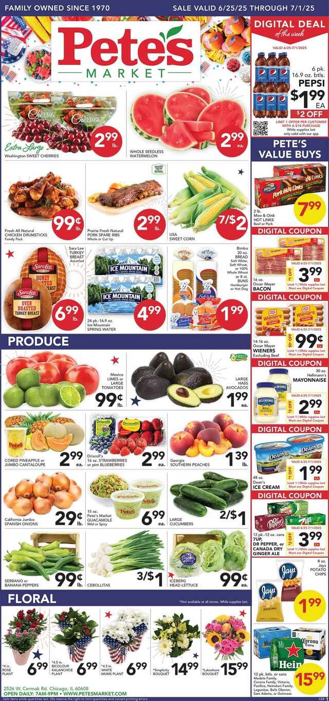 Catalogue Pete's Fresh Market from 06/18/2025