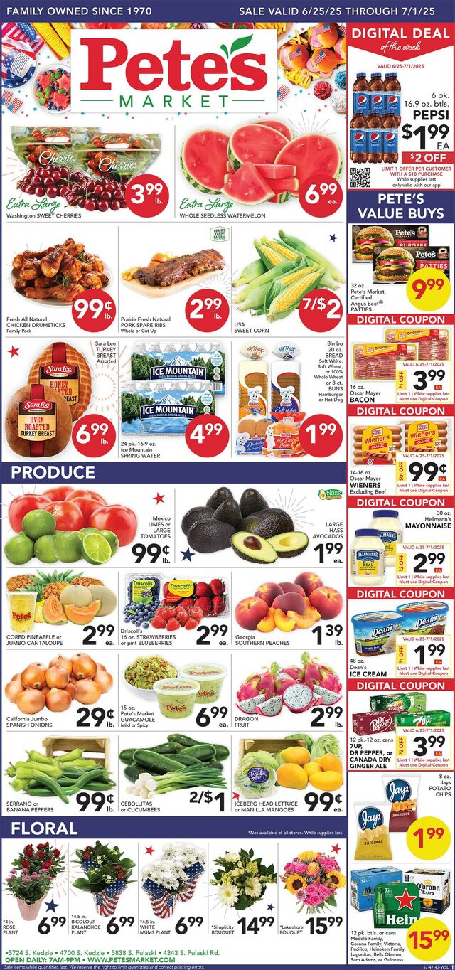 Catalogue Pete's Fresh Market from 06/25/2025