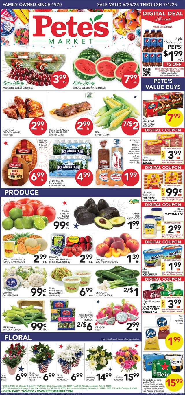 Catalogue Pete's Fresh Market from 06/25/2025