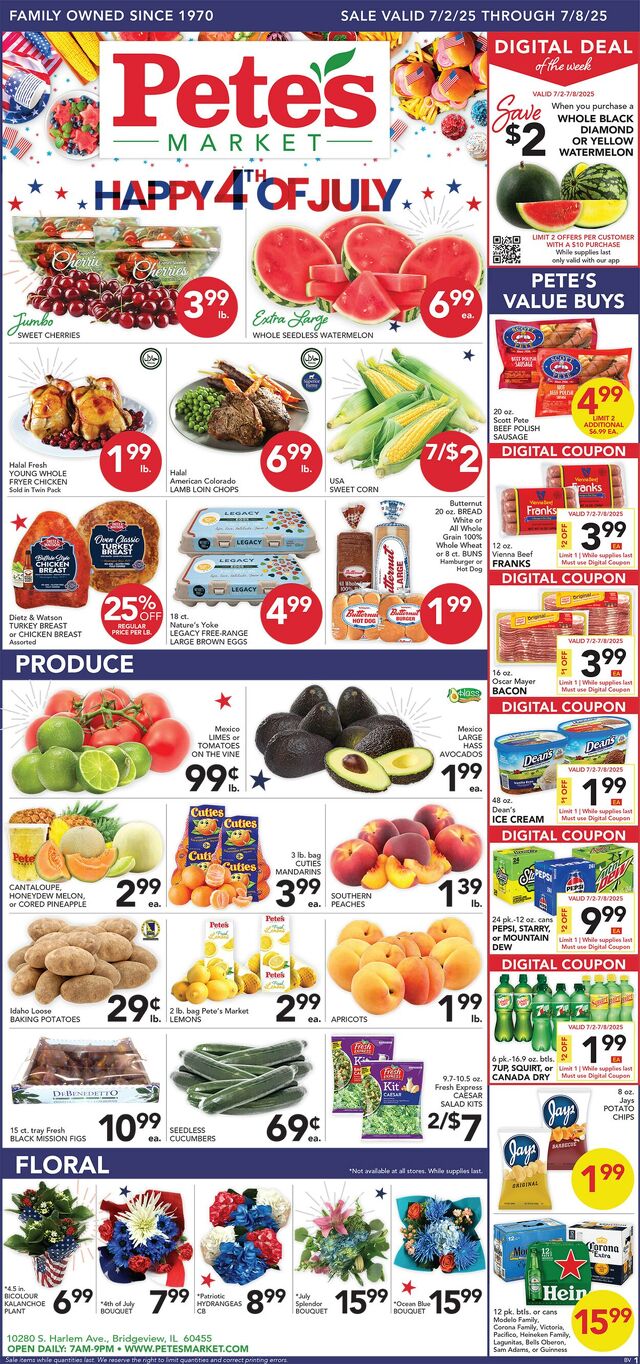 Catalogue Pete's Fresh Market from 06/25/2025