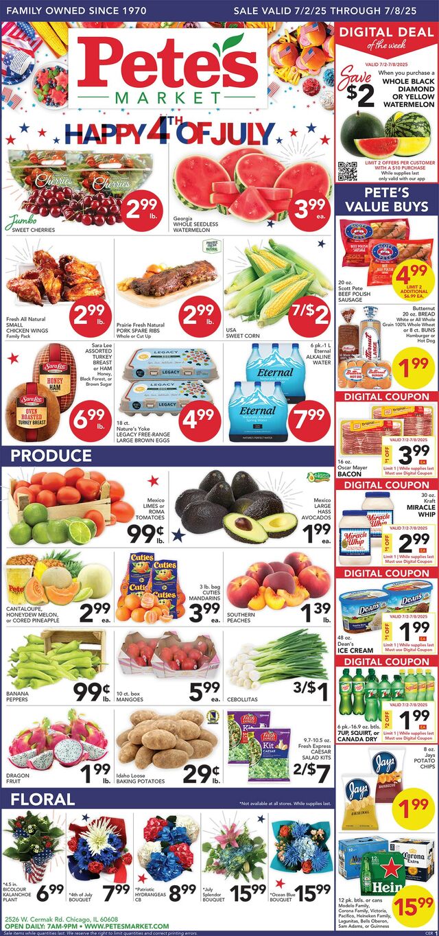 Catalogue Pete's Fresh Market from 06/25/2025