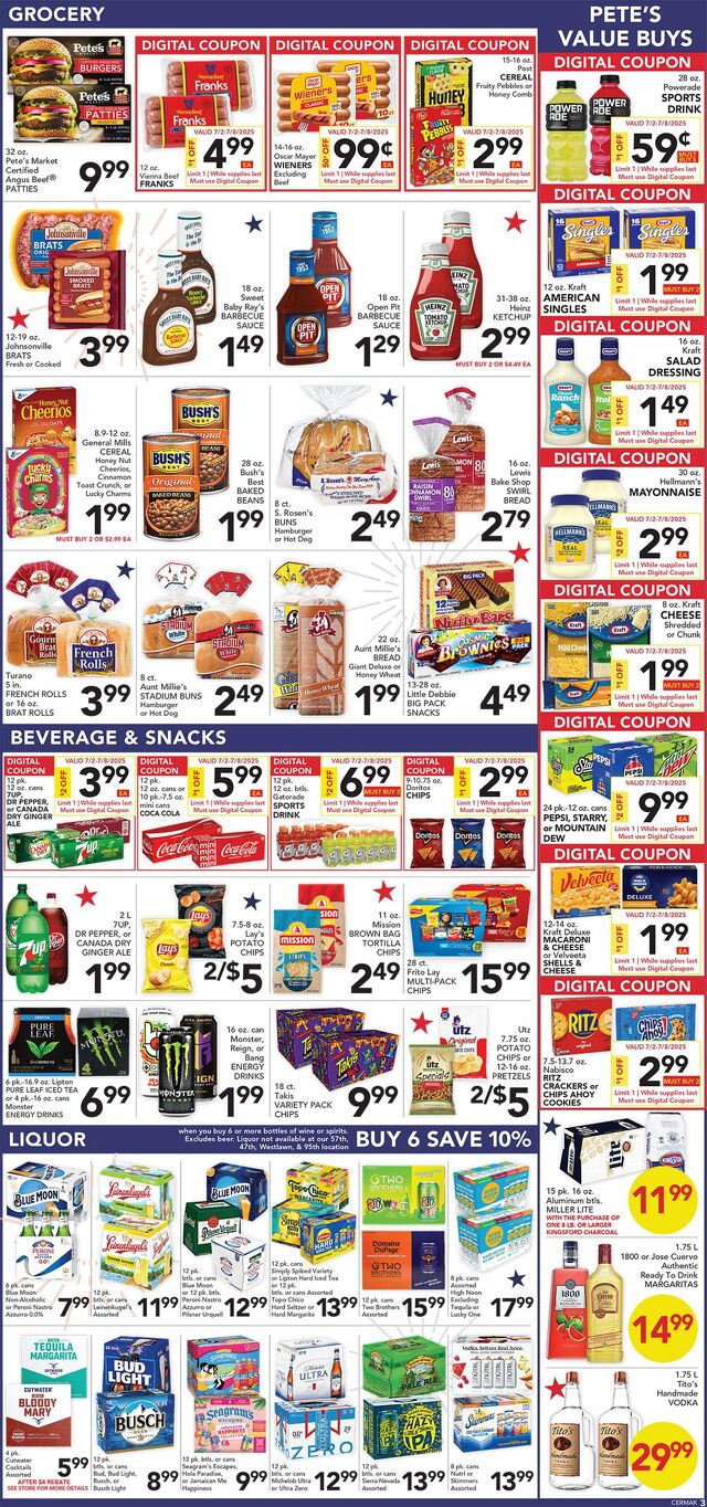 Catalogue Pete's Fresh Market from 06/25/2025