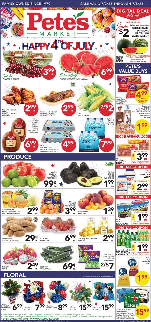 Catalogue Pete's Fresh Market from 06/25/2025