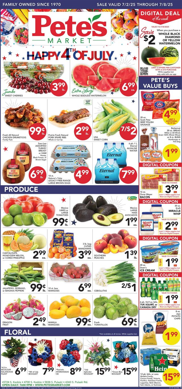 Catalogue Pete's Fresh Market from 06/25/2025