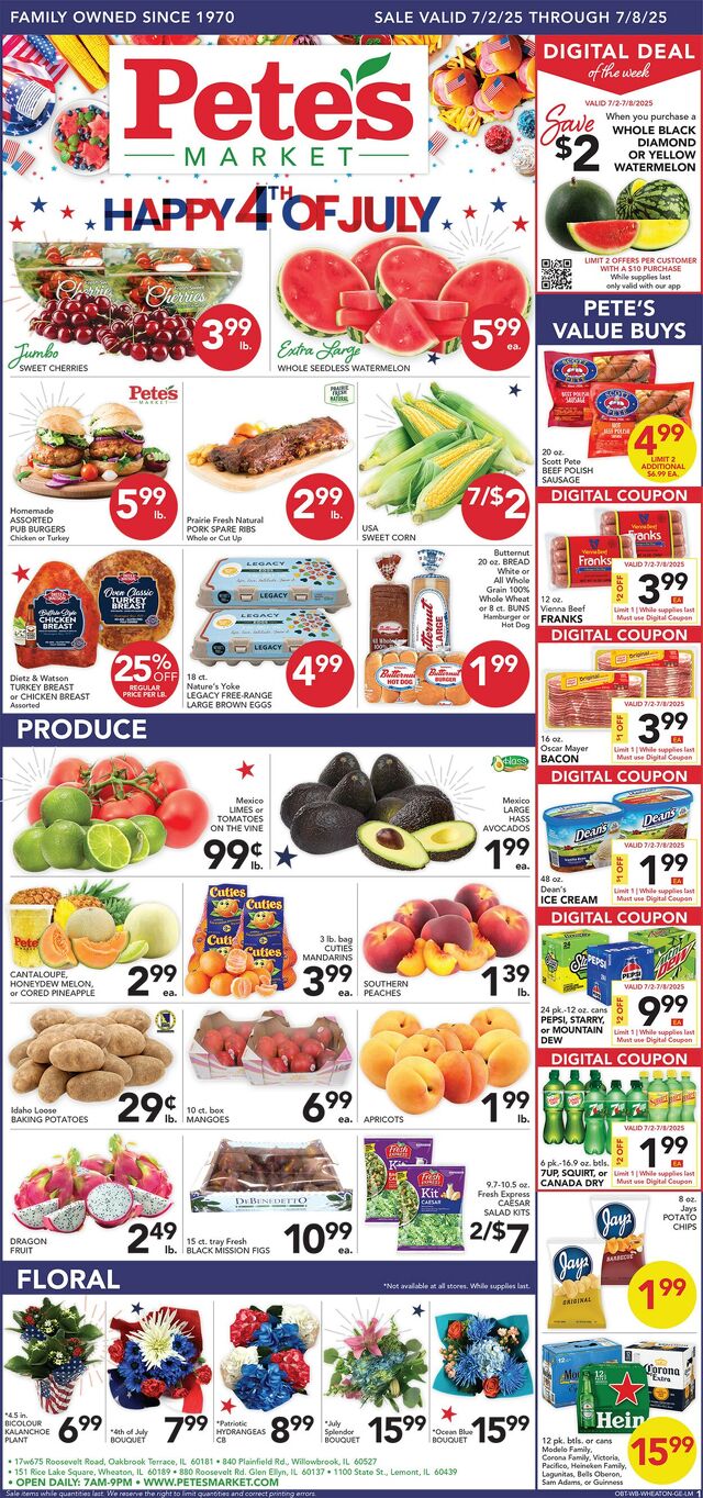 Catalogue Pete's Fresh Market from 06/25/2025