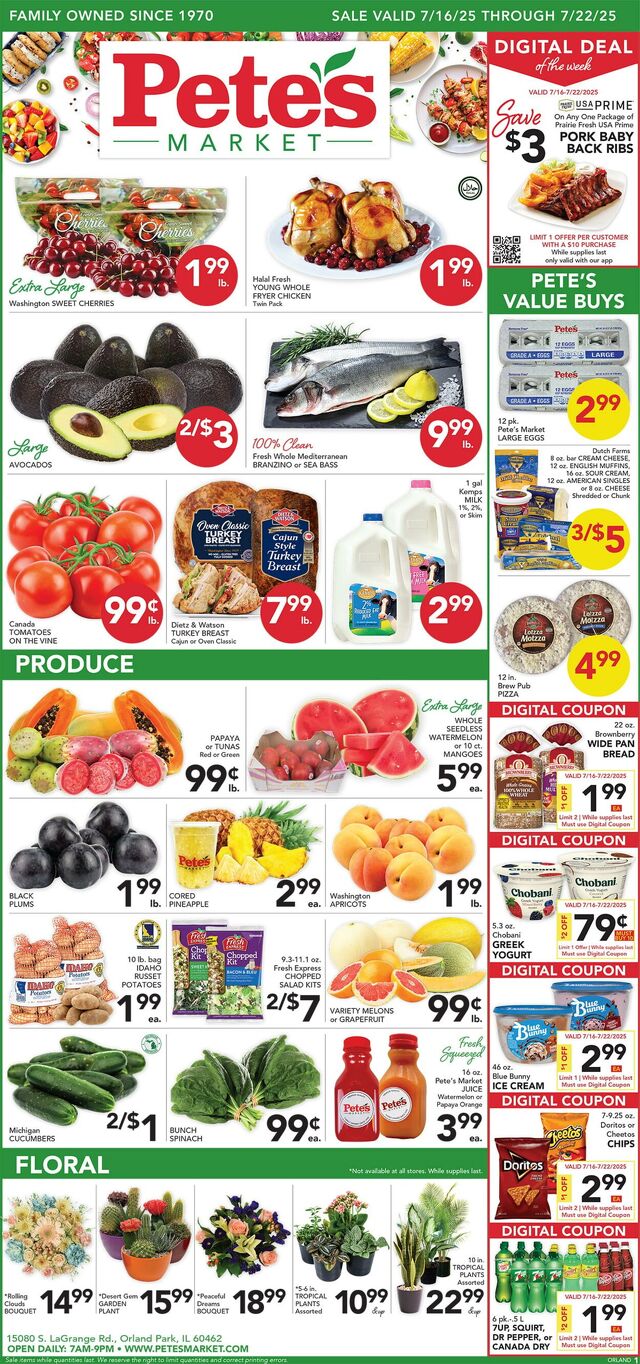 Catalogue Pete's Fresh Market from 07/09/2025