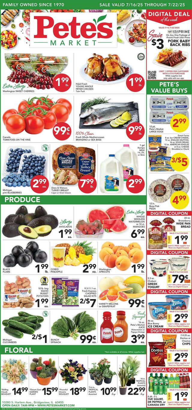 Catalogue Pete's Fresh Market from 07/09/2025