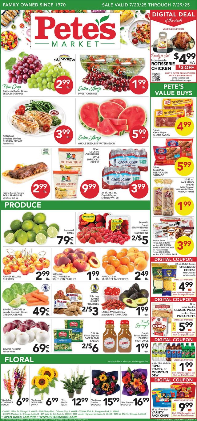 Catalogue Pete's Fresh Market from 07/16/2025