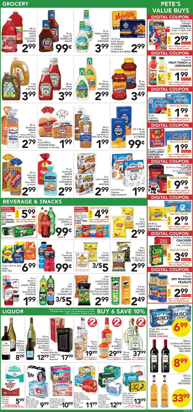 Catalogue Pete's Fresh Market from 07/16/2025