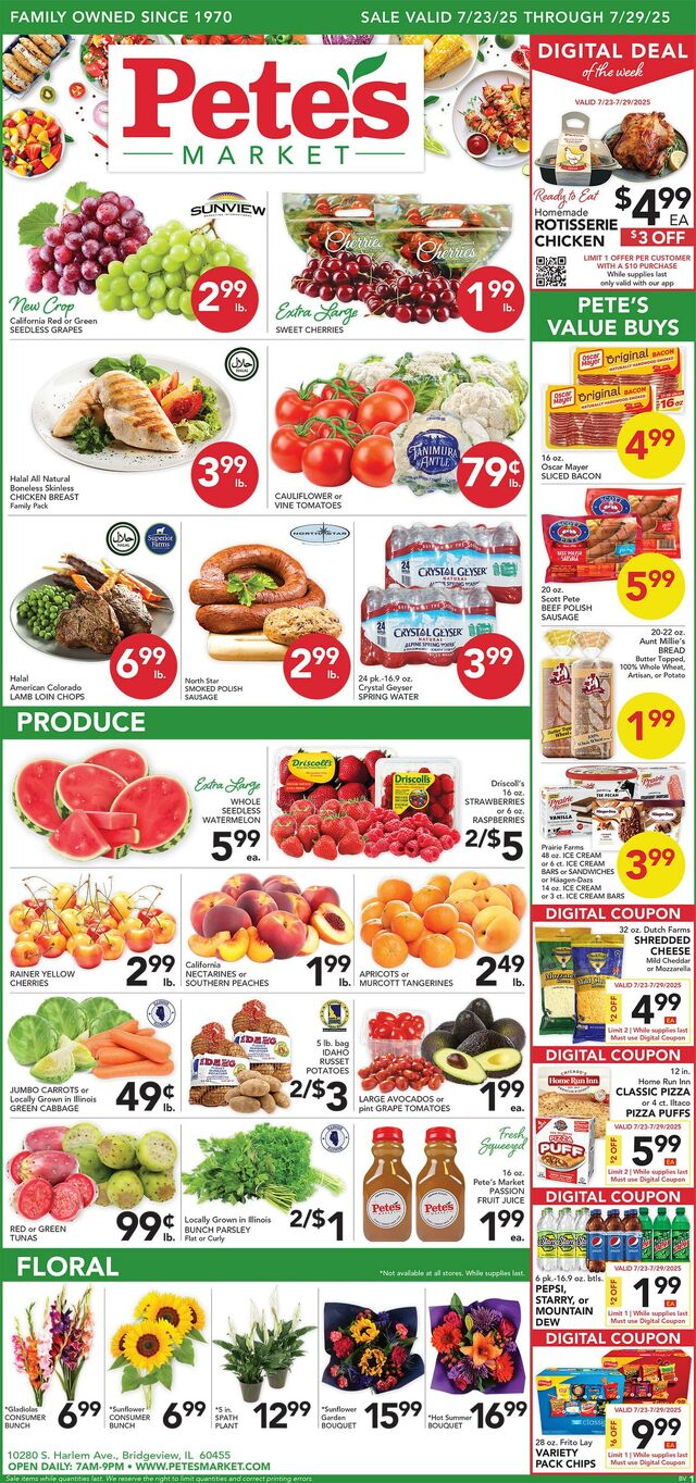 Catalogue Pete's Fresh Market from 07/16/2025