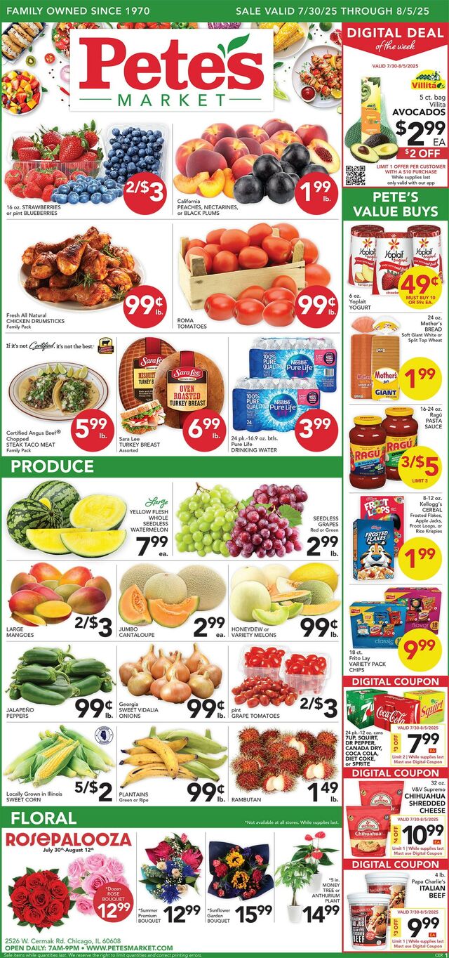 Catalogue Pete's Fresh Market from 07/23/2025