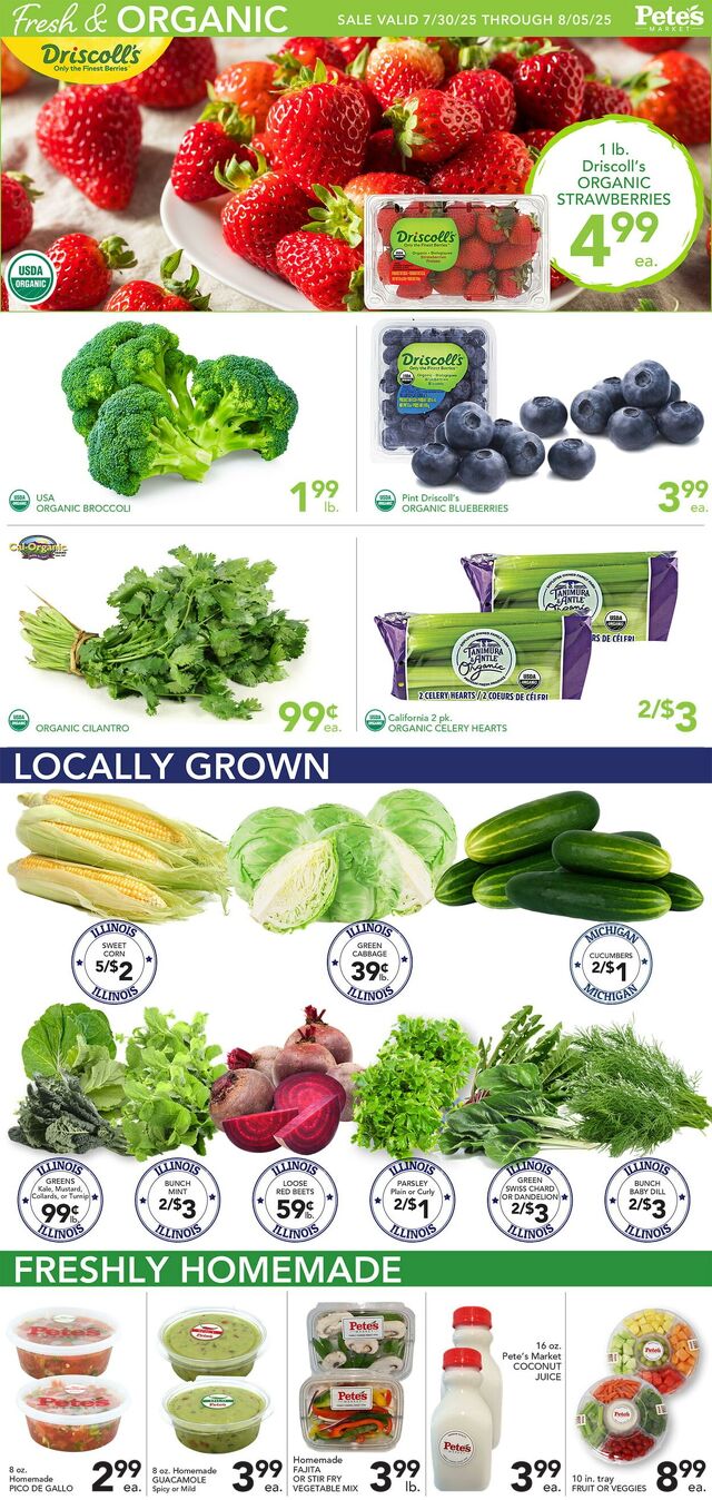 Catalogue Pete's Fresh Market from 07/23/2025