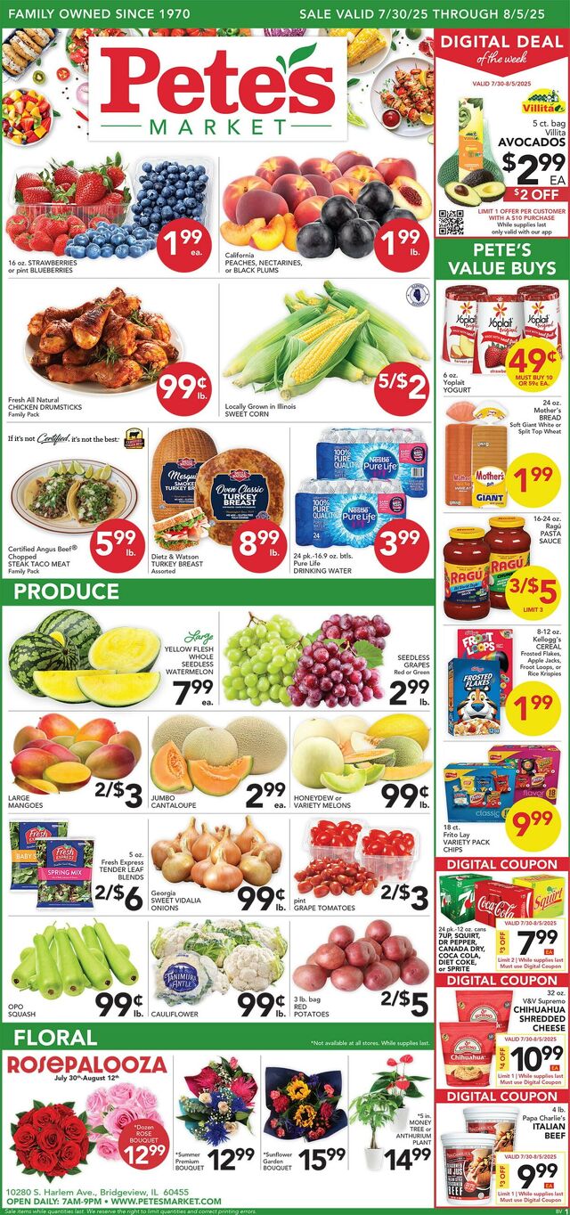 Catalogue Pete's Fresh Market from 07/23/2025