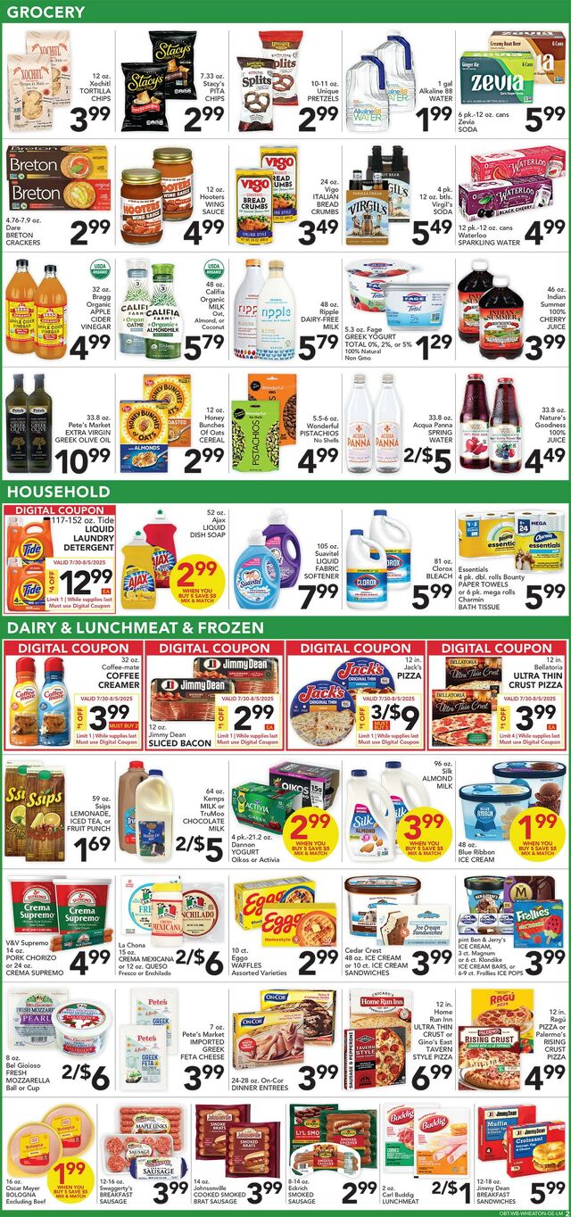 Catalogue Pete's Fresh Market from 07/30/2025