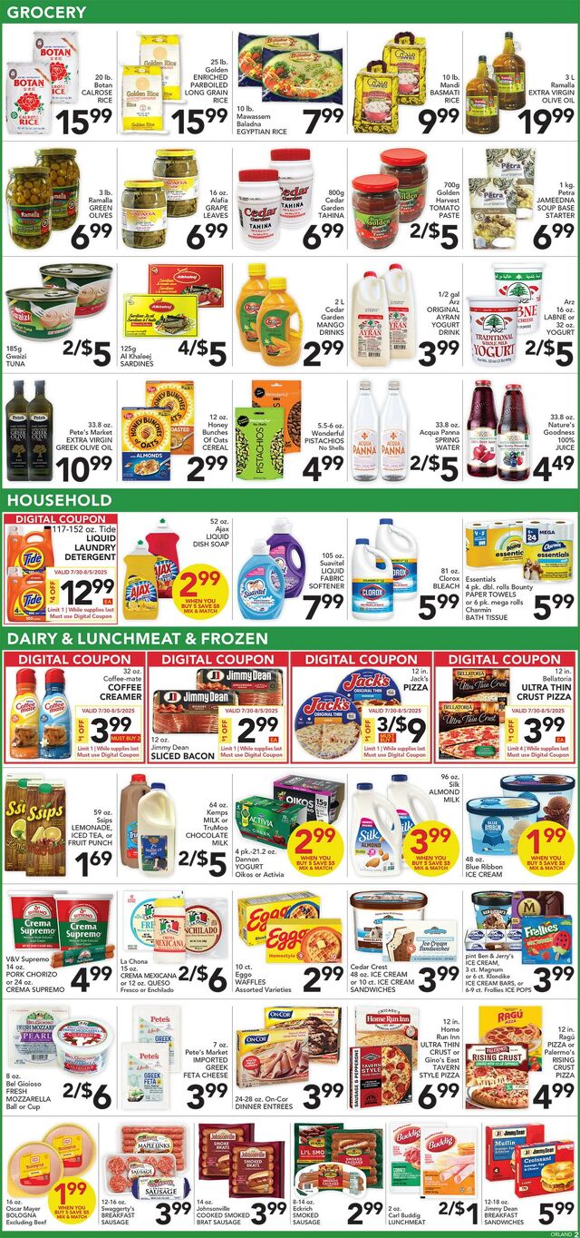 Catalogue Pete's Fresh Market from 07/30/2025