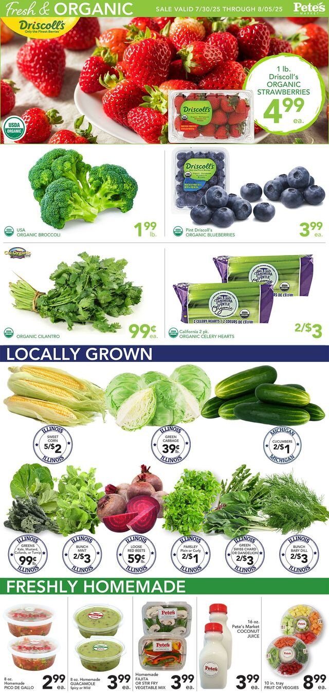 Catalogue Pete's Fresh Market from 07/30/2025