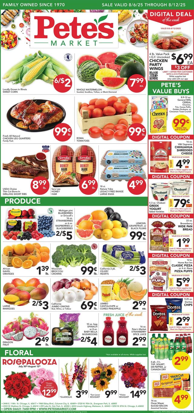 Catalogue Pete's Fresh Market from 07/30/2025