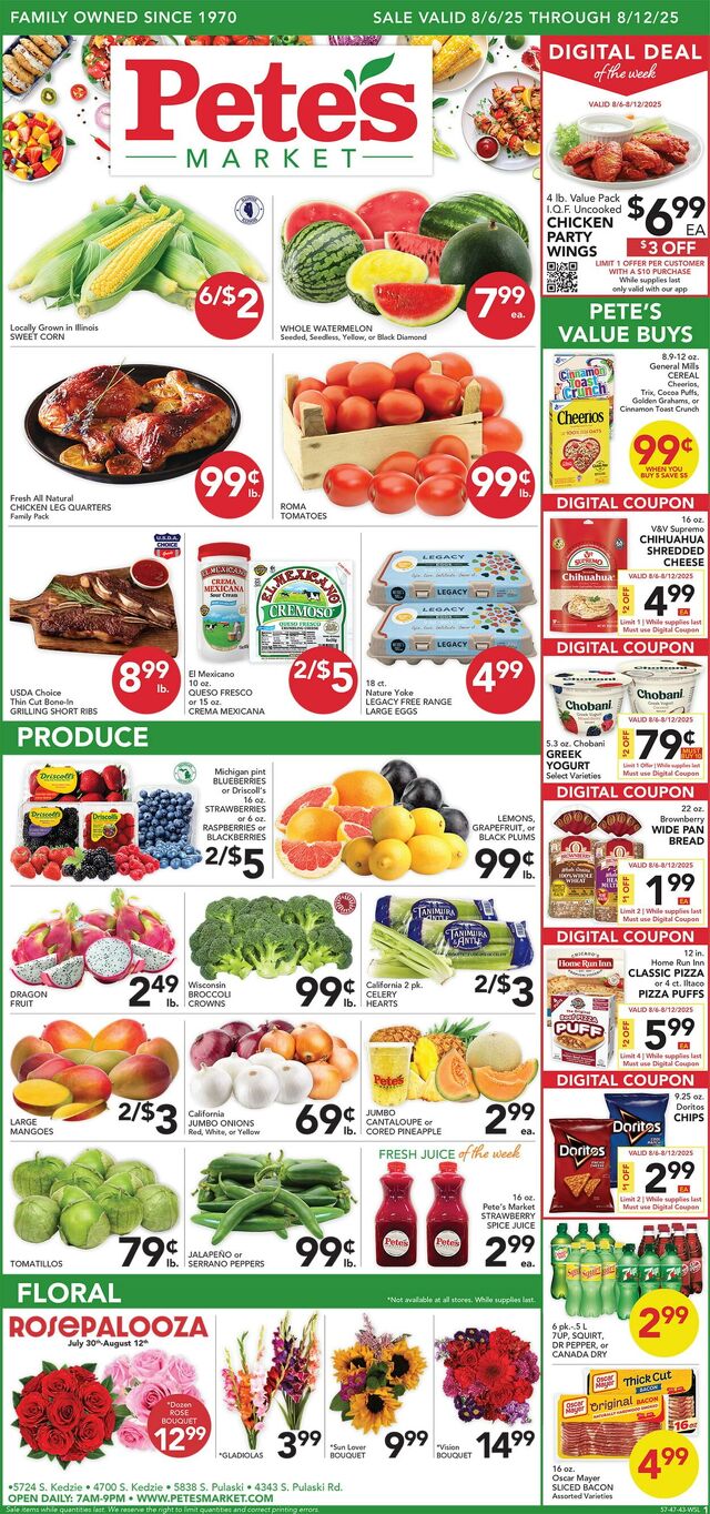 Catalogue Pete's Fresh Market from 07/30/2025
