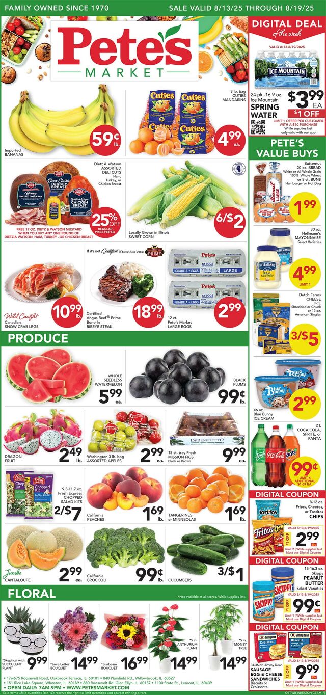Catalogue Pete's Fresh Market from 08/06/2025