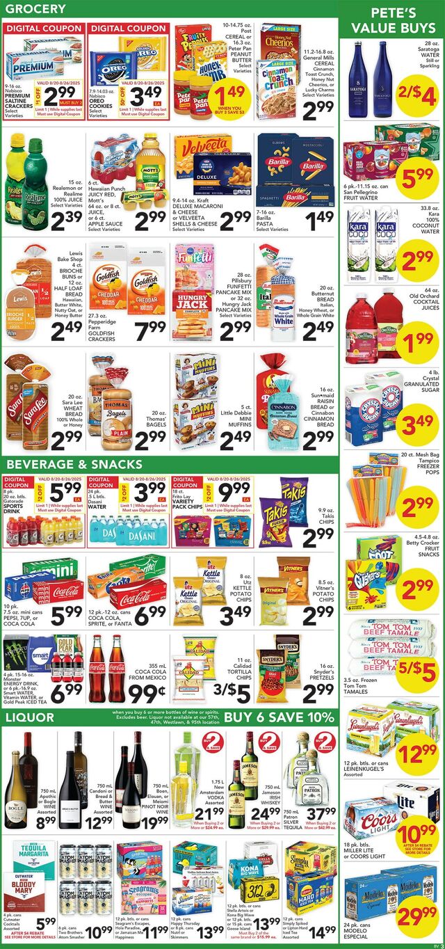 Catalogue Pete's Fresh Market from 08/13/2025