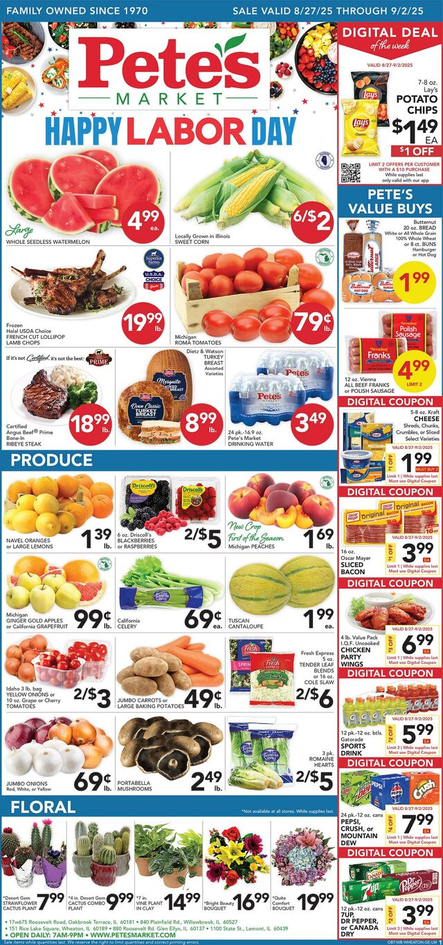 Catalogue Pete's Fresh Market from 08/20/2025