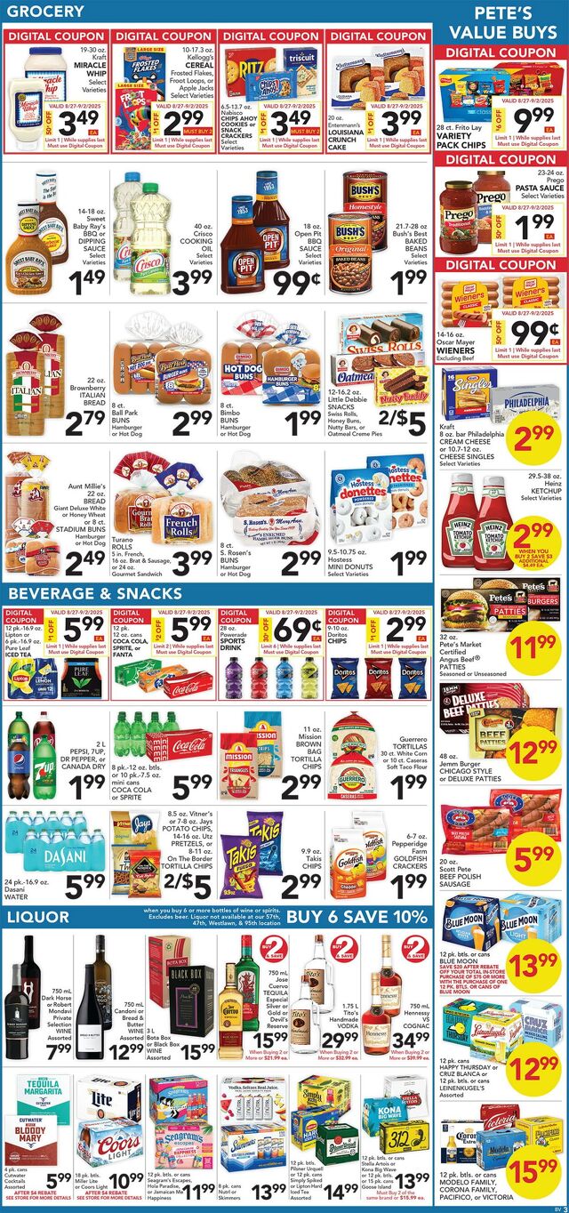 Catalogue Pete's Fresh Market from 08/20/2025