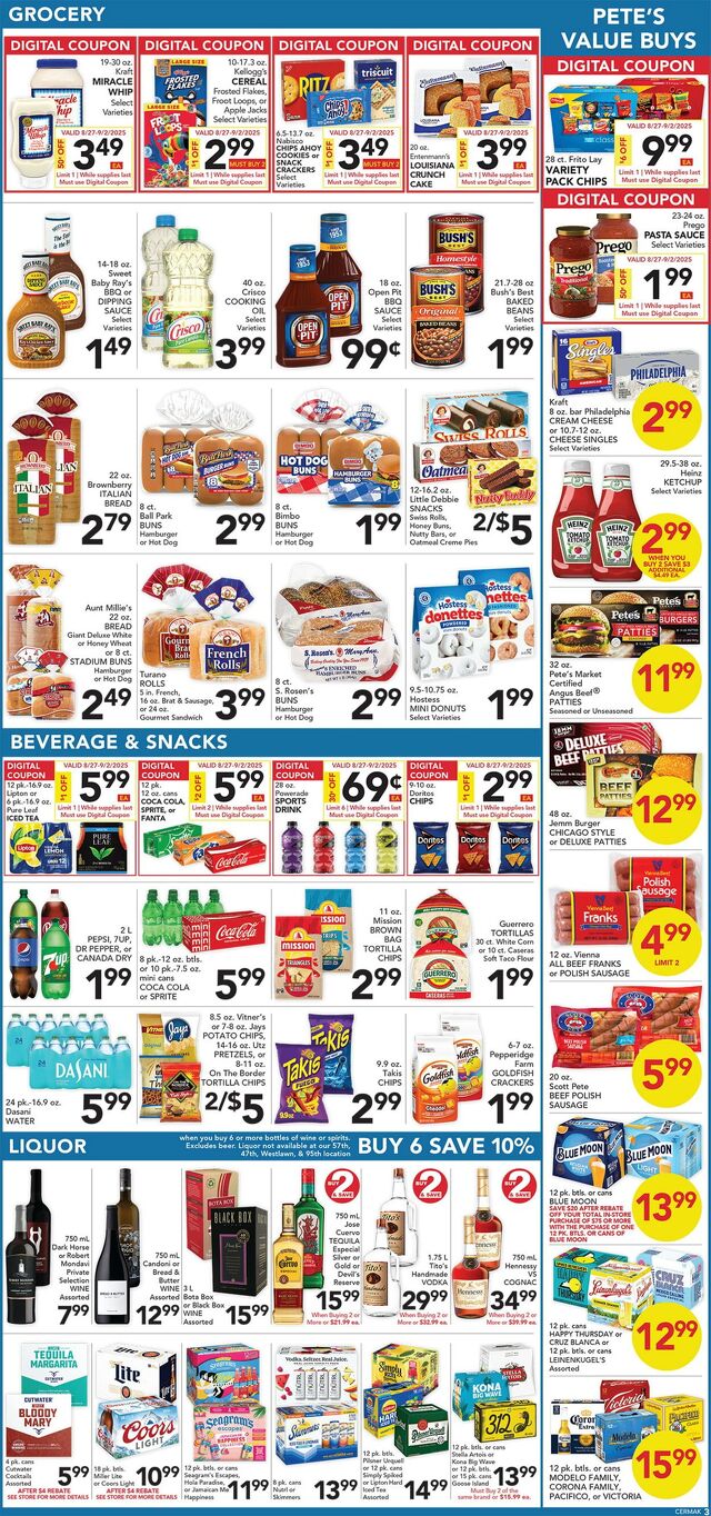 Catalogue Pete's Fresh Market from 08/20/2025