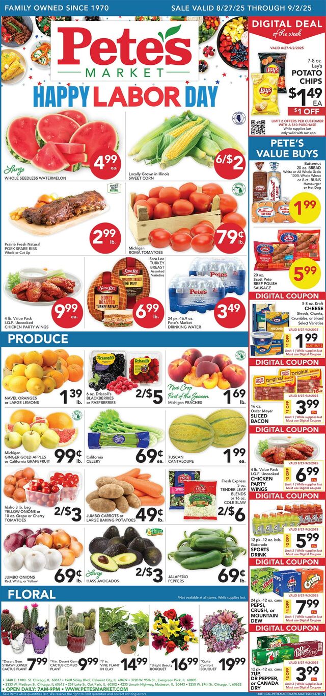 Catalogue Pete's Fresh Market from 08/20/2025