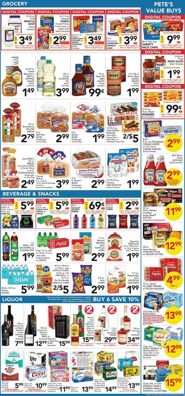 Catalogue Pete's Fresh Market from 08/20/2025