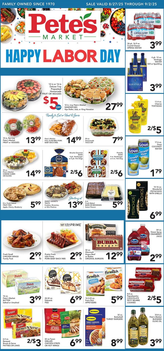 Catalogue Pete's Fresh Market from 08/20/2025