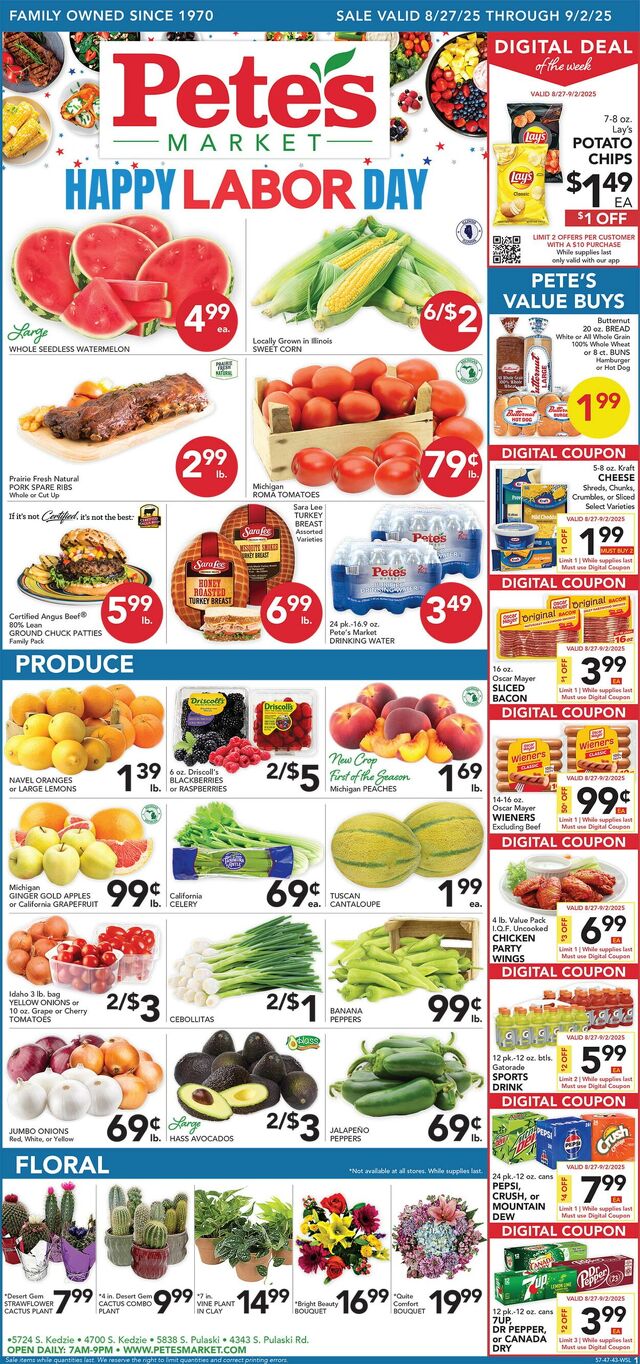 Catalogue Pete's Fresh Market from 08/20/2025