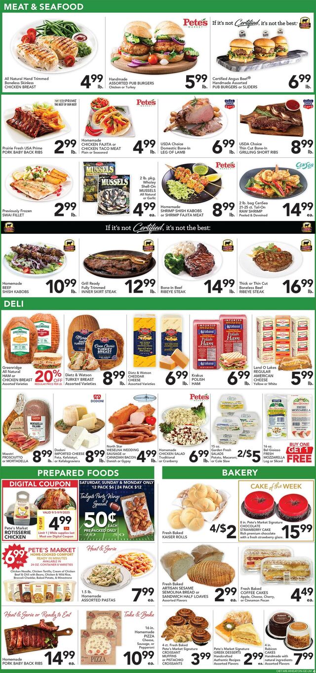 Catalogue Pete's Fresh Market from 08/27/2025