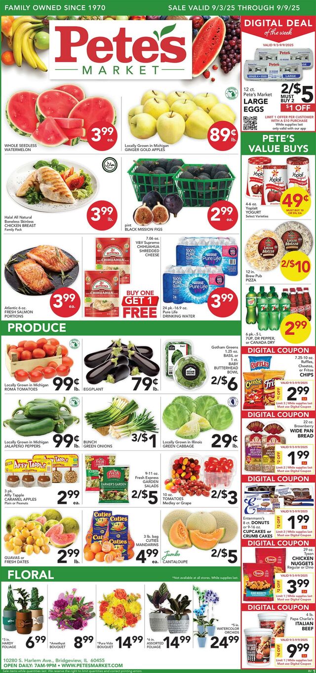 Catalogue Pete's Fresh Market from 08/27/2025