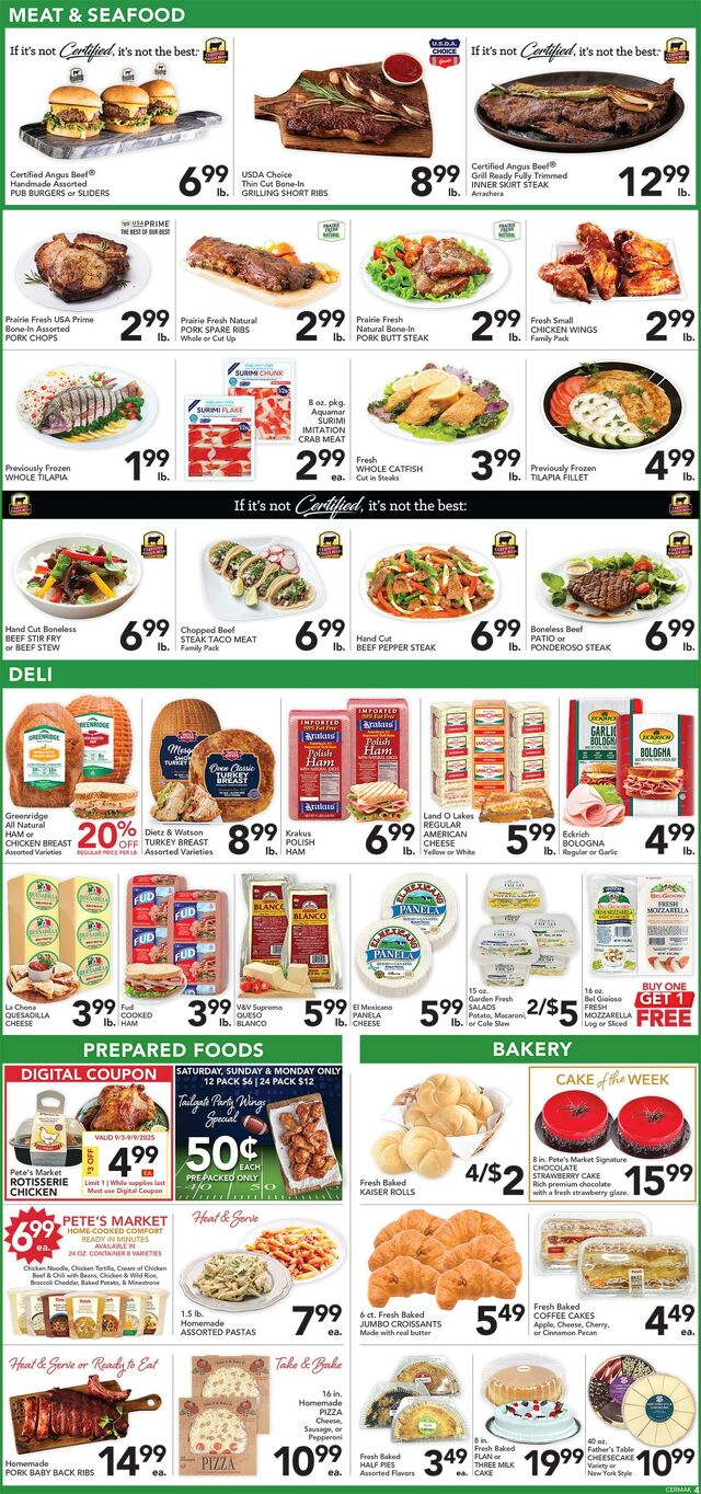 Catalogue Pete's Fresh Market from 08/27/2025