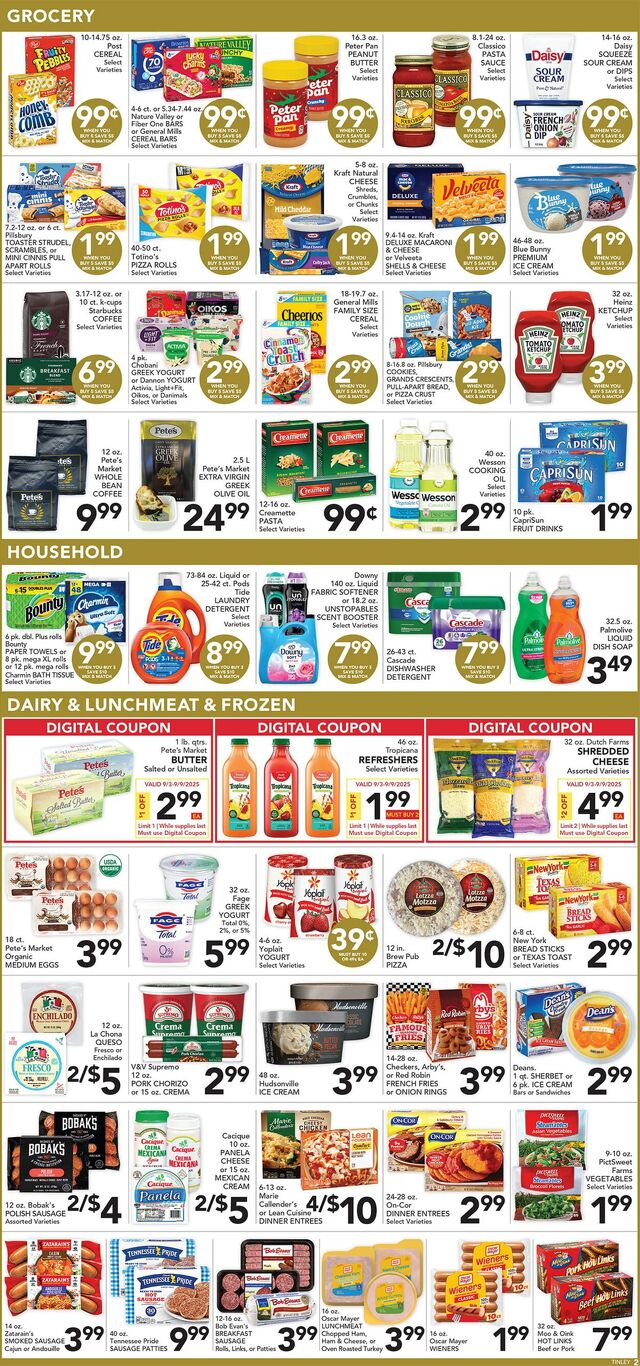 Catalogue Pete's Fresh Market from 08/27/2025