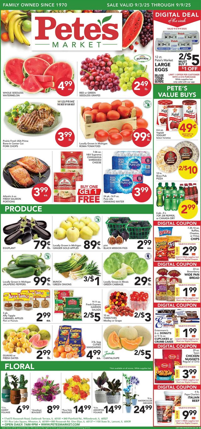 Catalogue Pete's Fresh Market from 08/27/2025