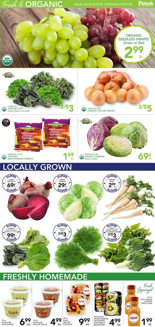 Catalogue Pete's Fresh Market from 08/27/2025