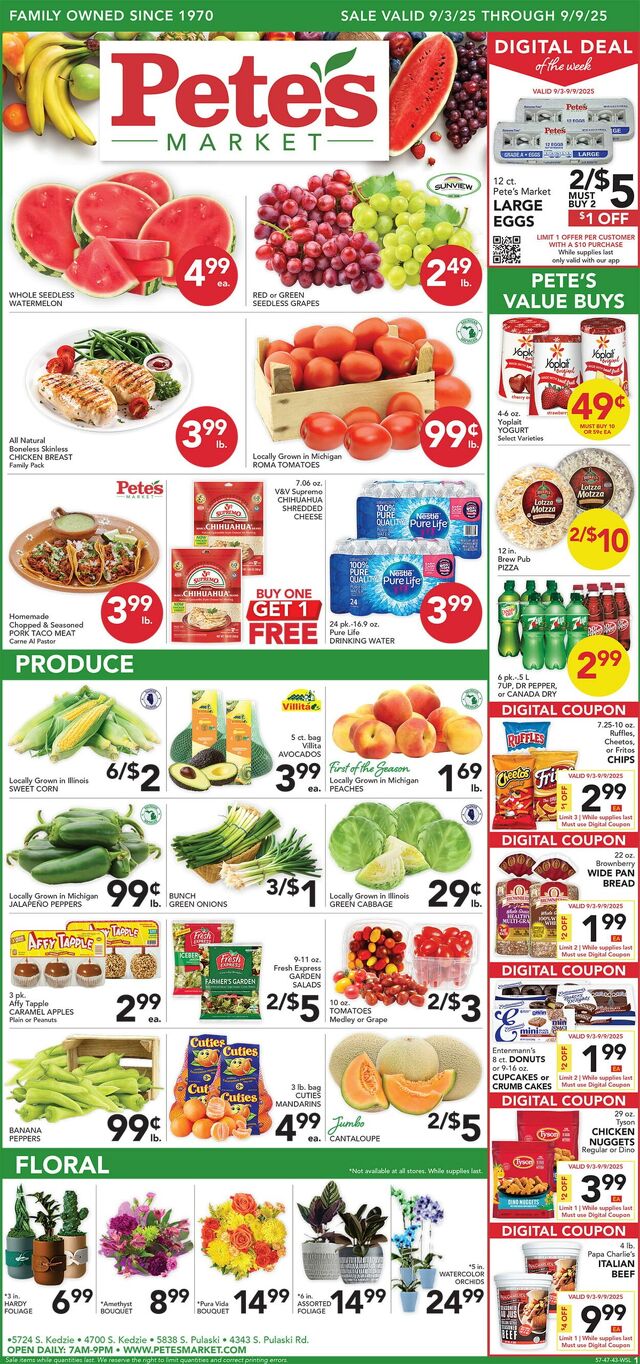 Catalogue Pete's Fresh Market from 08/27/2025