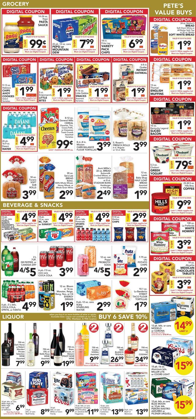 Catalogue Pete's Fresh Market from 09/03/2025